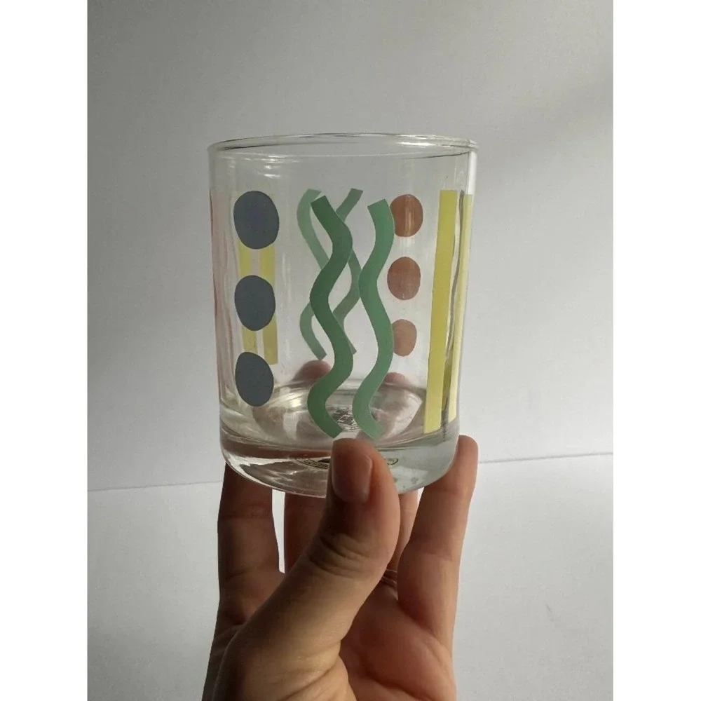 Vintage Pier 1 Imports Memphis-Style Rocks Glasses (Set of‎ 2)